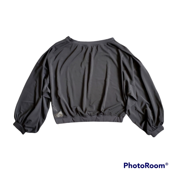 Women's Black Mesh Top - Picture 3 of 7